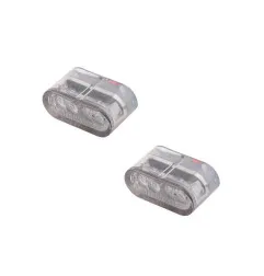 Clignotant/feu de position LED HIGHSIDER pro Little Star-MX Pro Module 2en1 homologué - verre fumé - la paire