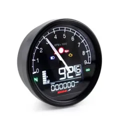 Compteur de vitesse/Tachymètre KOSO D80 TNT-05 anneau noir