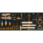 Servante mobile d'atelier BETA RSC24AXLP/7 - 7 tiroirs + composition de 418 outils ¼’’ et ½’’