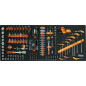 Servante mobile d'atelier BETA RSC24AXLP/7 - 7 tiroirs + composition de 418 outils ¼’’ et ½’’