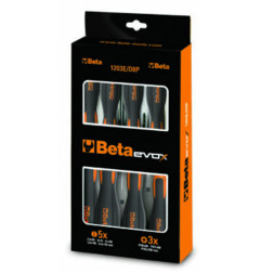 Jeu de 8 tournevis à fente et cruciforme BETA TOOLS