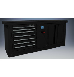 Meuble 2m BIKE LIFT 7 tiroirs/air-electricité/armoire