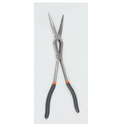 Jeu de 2 pinces extra-longues à becs demi-ronds striées avec double articulation BETA