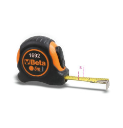 Mètre à ruban BETA 3m boîtier ABS antichoc bi-matières ruban acier classe de précision II