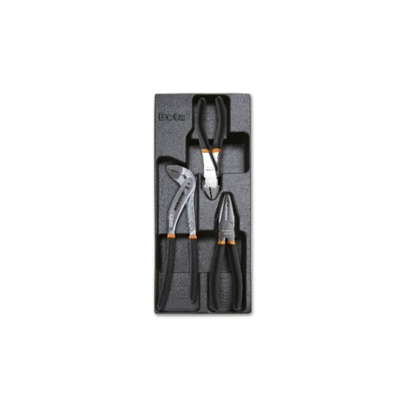 Plateau thermoformé rigide BETA avec 3 pinces Plateau thermoformé rigide BETA avec 3 pinces