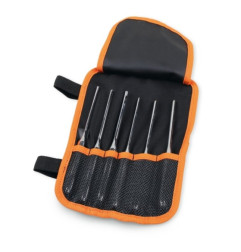 Ensemble de 6 pointeaux BETA avec trousse enroulable