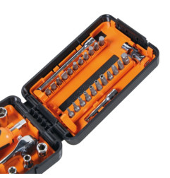Coffret compact BETA 11 douilles multi empreintes / 21 embouts / 7 accessoires