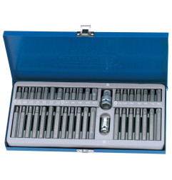 Coffret métallique de 40 douilles DRAPER TX-STAR®, Spline (XZN), CHC