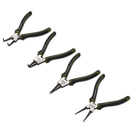 Jeu de pinces à circlips DRAPER - 180 mm (4 pièces)