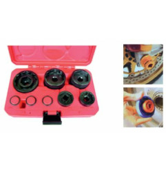 JMP Koffer Radachsen-Stecknüsse universal 28 mm bis 55 mm 5-teilig