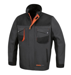 Veste de travail BETA en T/C canvas 260 g/m² empiècements en Oxford