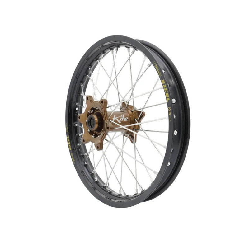 Roue Elite MX-EN avec rayons argentés KITE pour KAWASAKI KX 125, KX 250, KX 450 de 2003 à 2026