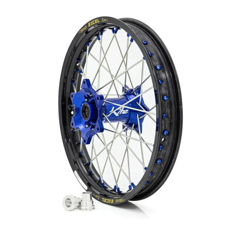 Roue Elite MX-EN avec rayons argentés KITE pour FANTIC, YAMAHA XE 125, XEF 250 de 2002 à 2027 Roue Elite MX-EN avec rayons argentés KITE pour FANTIC, YAMAHA XE 125, XEF 250 de 2002 à 2027