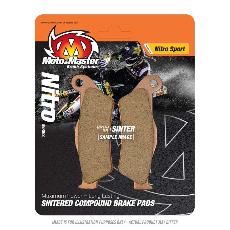 MOTO-MASTER Nitro Sport Rear Brake Pads for KTM SX 65, SX 85, SX 105, HUSQVARNA TC 65 and GAS GAS MC 65 2004-2022 MOTO-MASTER Nitro Sport Rear Brake Pads for KTM SX 65, SX 85, SX 105, HUSQVARNA TC 65 and GAS GAS MC 65 2004-2022
