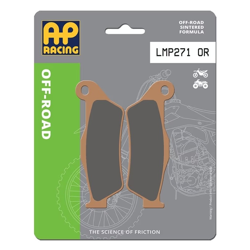 AP RACING sintered Front Brake Pads for KTM, HUSQVARNA, TM RACING, GAS GAS, SHERCO, YAMAHA and KAWASAKI 1993-2027
