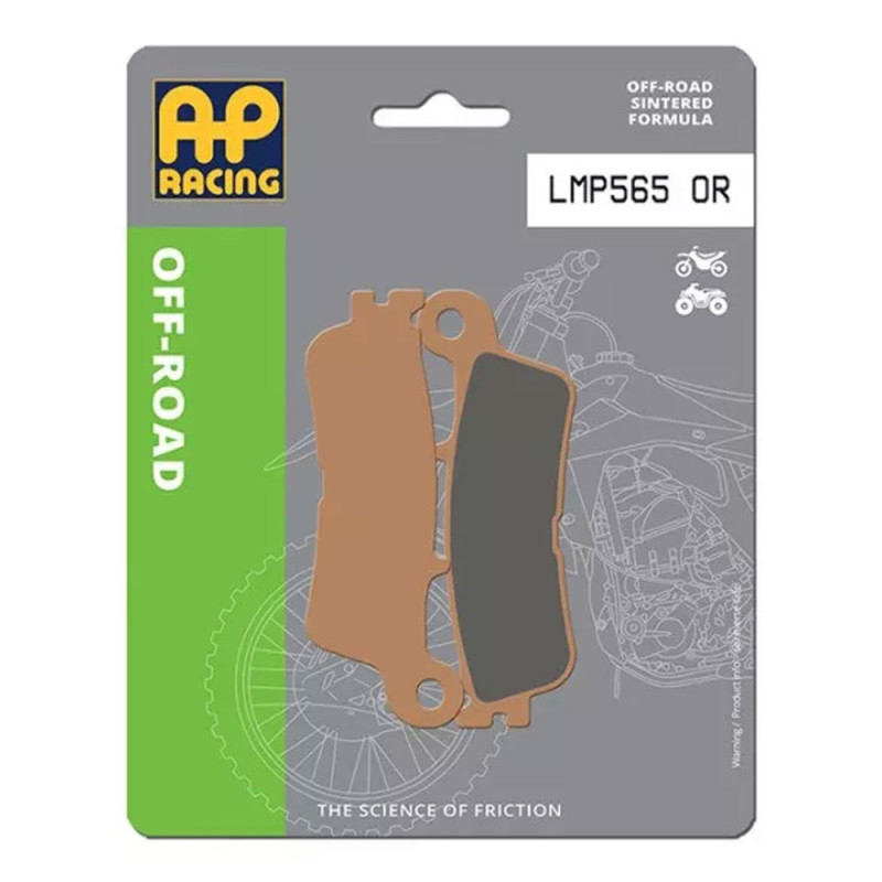 AP RACING sintered Front Brake Pads for YAMAHA WRF, YZ, YZF 125, 250, 450 and FANTIC XE, XEF, XX, XXF 125, 250, 450 2020-2026