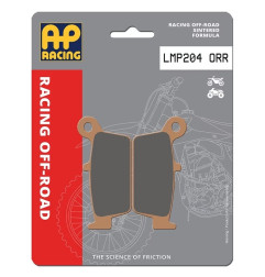 Plaquettes de frein AP RACING frittées Racing arrière pour HONDA, GAS GAS, KAWASAKI, TM RACING, YAMAHA et SUZUKI de 1987 à 2016