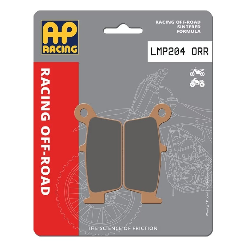AP RACING Racing Sinter Bremsbeläge hinten für HONDA, GAS GAS, KAWASAKI, TM RACING, YAMAHA und SUZUKI 1987-2016