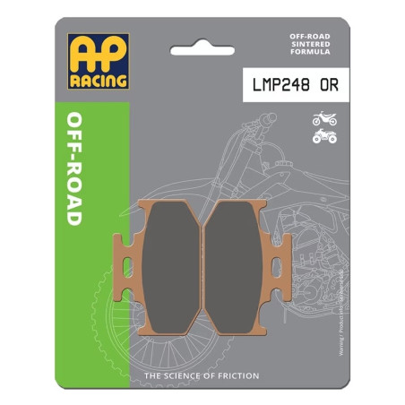 AP RACING Sinter Bremsbeläge hinten für SUZUKI DRZ 250, RM 125, RM 250, RMX 250 und YAMAHA YZ 125, YZ 250, YZF 400 1989-2018