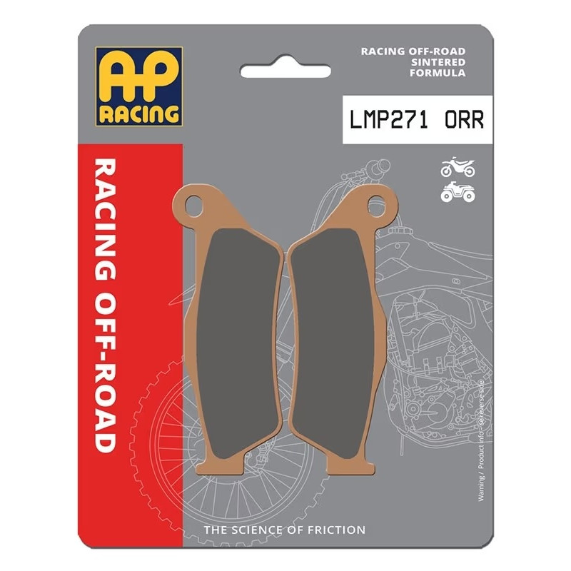 AP RACING Racing Sinter Bremsbeläge vorne für KTM, HUSQVARNA, TM RACING, GAS GAS, SHERCO, YAMAHA und KAWASAKI 1993-2027 AP RACING Racing Sinter Bremsbeläge vorne für KTM, HUSQVARNA, TM RACING, GAS GAS, SHERCO, YAMAHA und KAWASAKI 1993-2027