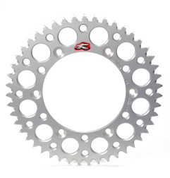 Couronne aluminium RENTHAL Ultralight (argent) pour KTM, HUSQVARNA, GAS GAS et HUSABERG de 1993 à 2027
