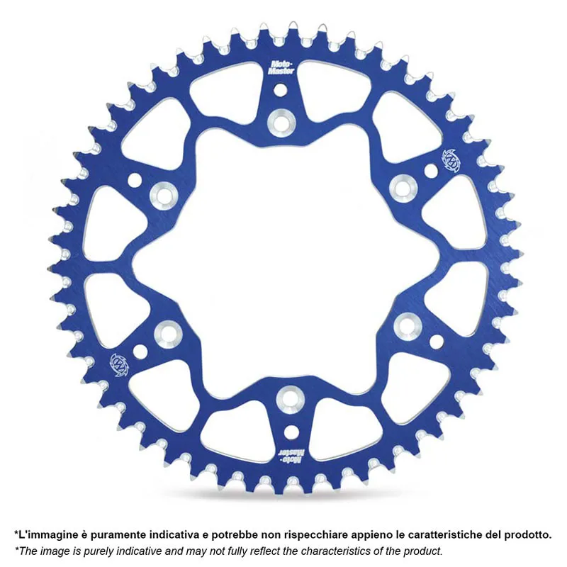 MOTO-MASTER 7075 Aluminium Rear Sprocket (blue) for SUZUKI RM 80, RM 85, KAWASAKI KX 80, KX 85 and YAMAHA YZ 80, YZ 85 1982-2026