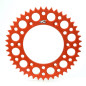 Couronne aluminium RENTHAL Ultralight (orange) pour KTM, HUSQVARNA, GAS GAS et HUSABERG de 1993 à 2027