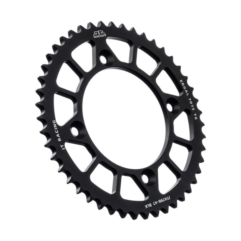 Corona de aluminio JT SPROCKETS 7075 (negra) para SUZUKI RM 80, 85, KAWASAKI KX 80, 85 y YAMAHA YZ 80, 85 de 1982 a 2026