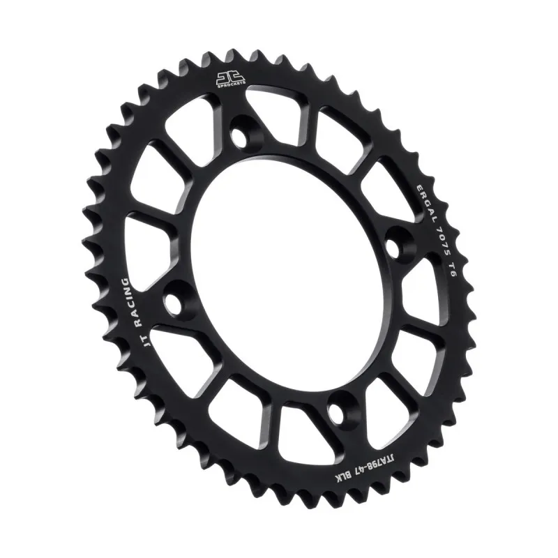 JT SPROCKETS 7075 Aluminium Rear Sprocket (black) for SUZUKI RM 80, 85, KAWASAKI KX 80, 85 and YAMAHA YZ 80, 85 1982-2026