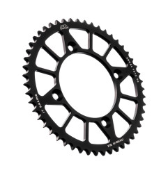 Couronne aluminium JT SPROCKETS 7075 (noire) pour SUZUKI RM 80, 85, KAWASAKI KX 80, 85 et YAMAHA YZ 80, 85 de 1982 à 2026
