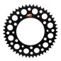 Corona de aluminio RENTHAL Ultralight (negra) 52 dientes para YAMAHA, HONDA y FANTIC de 1974 a 2026