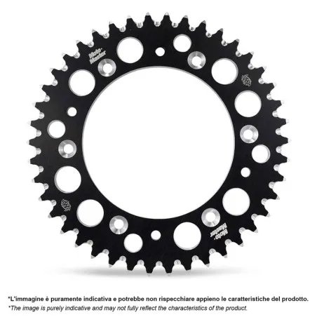 MOTO-MASTER 7075 Aluminium Rear Sprocket (black) for YAMAHA YZ 65 2018-2026