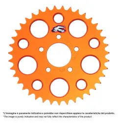 Corona de aluminio RENTHAL (naranja) 36 dientes para HUSQVARNA TC 50, KTM SX 50 y GAS GAS MC 50 de 2014 a 2026
