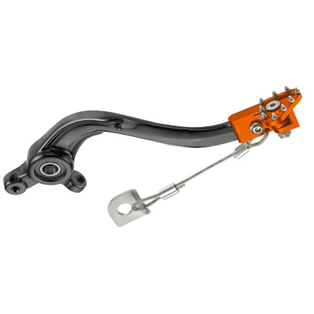 Pedal de freno trasero INNTECK - negro/naranja para GAS GAS MC 85, HUSQVARNA TC 85 y KTM SX 85 de 2018 a 2026