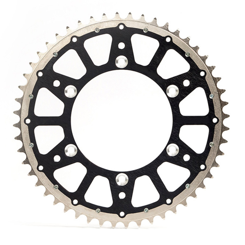 INNTECK Fusion Dual-Material Steel/Aluminium Rear Sprocket (black) for SUZUKI and KAWASAKI 1980-2027