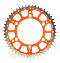 Corona bimaterial acero/aluminio INNTECK Fusion (naranja) para KTM de 1993 a 2027