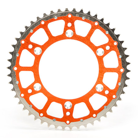 INNTECK Fusion Dual-Material Steel/Aluminium Rear Sprocket (orange) for KTM 1993-2027