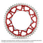 Corona bimaterial acero/aluminio MOTO-MASTER Fusion (roja) para HUSQVARNA, SHERCO, GAS GAS, BETA y CAGIVA de 1989 a 2026