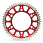 Corona bimaterial acero/aluminio INNTECK Fusion (roja) para HONDA CR, CRF, XR y BETA RR de 1984 a 2027 Corona bimaterial acero/aluminio INNTECK Fusion (roja) para HONDA CR, CRF, XR y BETA RR de 1984 a 2027