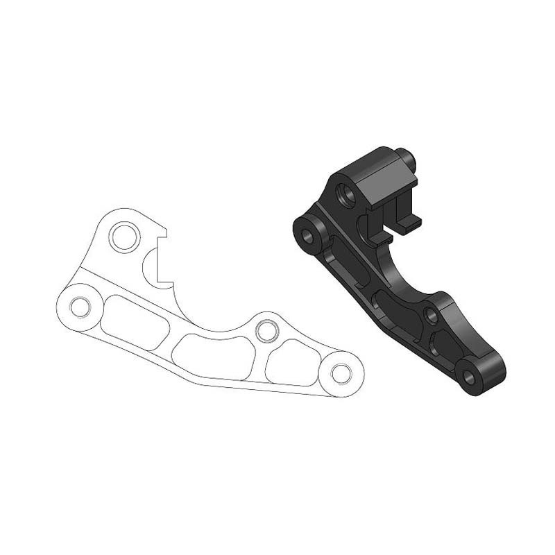 Soporte de pinza para disco oversize MOTO-MASTER Ø270 mm para YAMAHA WR, WRF, YZ, YZF 125, 250, 400, 426, 450 de 1994 a 2015
