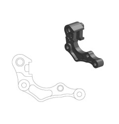 Support d'étrier déporté pour disque oversize MOTO-MASTER Ø270 mm pour HONDA CRF 250, CRF 450 de 2019 à 2027