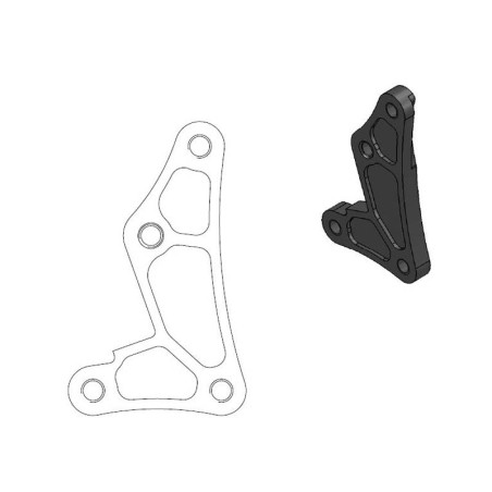 Soporte de pinza para disco oversize MOTO-MASTER Ø260 mm para HONDA CR 85, CRF 150 de 2003 a 2026