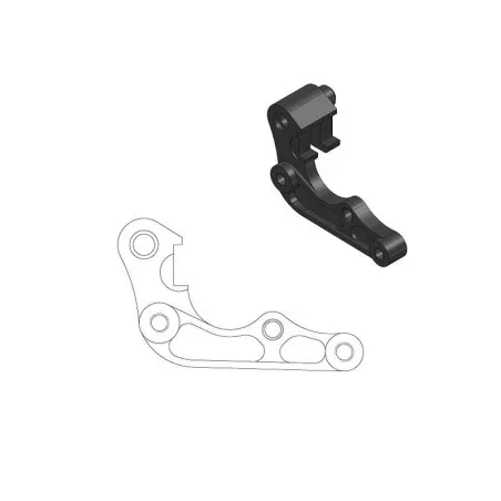 MOTO-MASTER Oversize Disc Caliper Relocation Bracket Ø270 mm for HONDA CRF 250, CRF 450 2015-2018