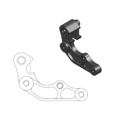 Soporte de pinza para disco oversize MOTO-MASTER Ø260 mm para YAMAHA y FANTIC de 2007 a 2026