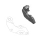 Soporte de pinza para disco oversize MOTO-MASTER Ø298 mm Rally para YAMAHA y FANTIC de 2007 a 2026