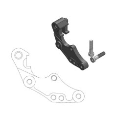 Soporte de pinza para disco oversize MOTO-MASTER Ø298 mm Rally para HONDA CRF 250, CRF 450 de 2015 a 2018