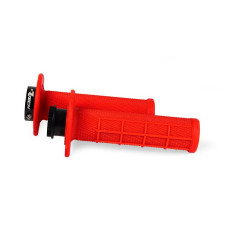 Puños RACETECH R20 Lock-On Half-Waffle para BETA RR - rojo flúor para BETA RR 125, 250, 300, 350, 390, 430, 480 de 2012 a 2026