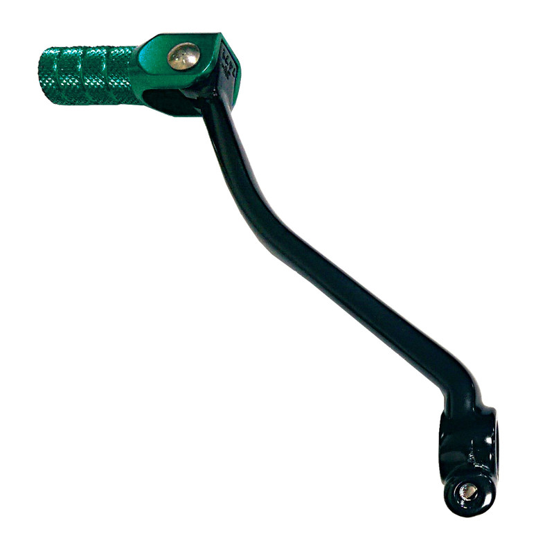 INNTECK Aluminium Schalthebel - schwarz/grün für KAWASAKI KX 80, KX 85, KX 100, KX 112 1991-2026