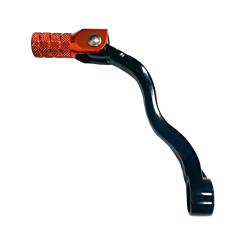 INNTECK Aluminium Schalthebel - schwarz/orange für KTM SX 65, HUSQVARNA TC 65 und GAS GAS MC 65 2009-2023
