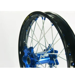 Roue Elite MX-EN avec rayons argentés KITE pour GAS GAS, HUSQVARNA, KTM EC 250, EC 300 de 1990 à 2023- Réf. 20.210.0.BL